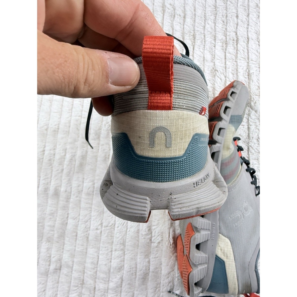 On Cloud Shoes X Shift Men's Size 8.5 Gray Alloy Red Running Hiking Sneakers - Picture 11 of 16